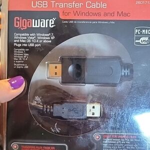 Gigaware USB Transfer Cable for Windows and Mac